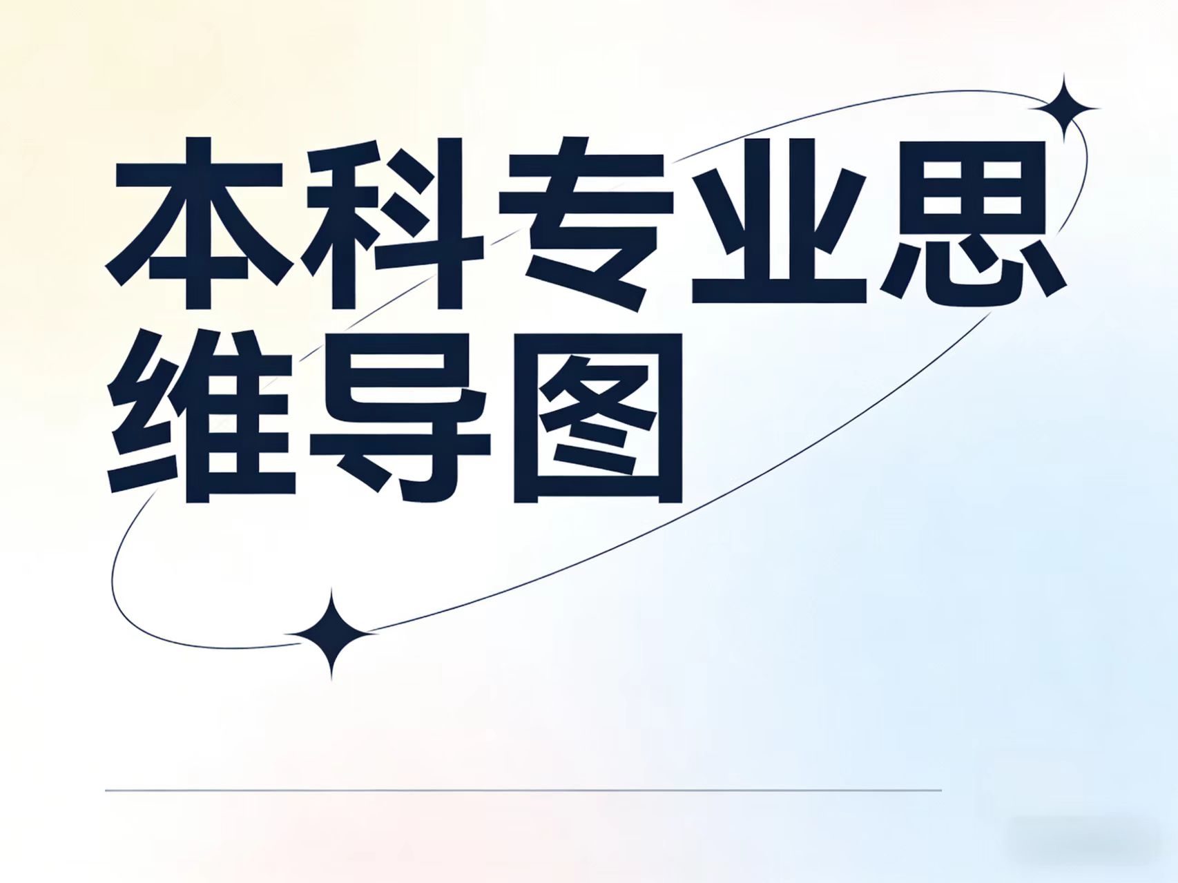 最新大学本科专业思维导图